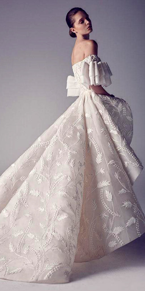 off shoulder wedding dress pantsuit sexy women's bridal gowns
