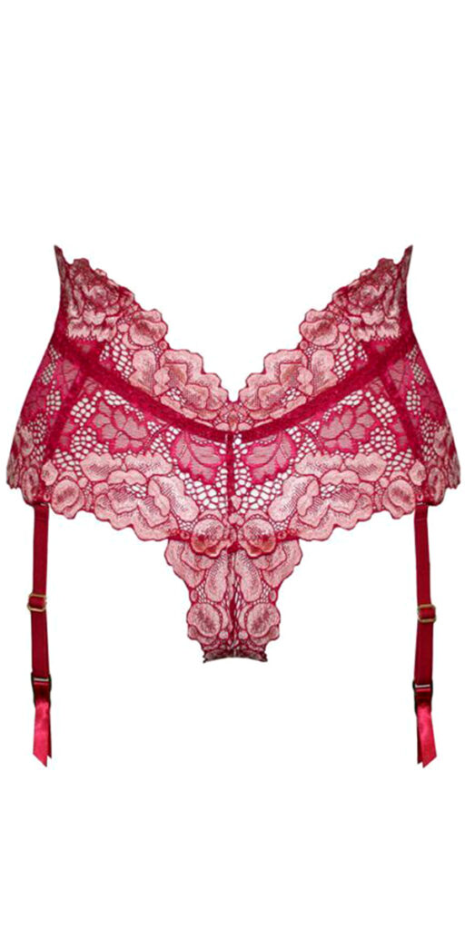 high-waist garter thong sexy women's lingerie