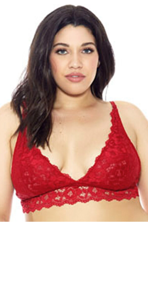 red lace bra plus size