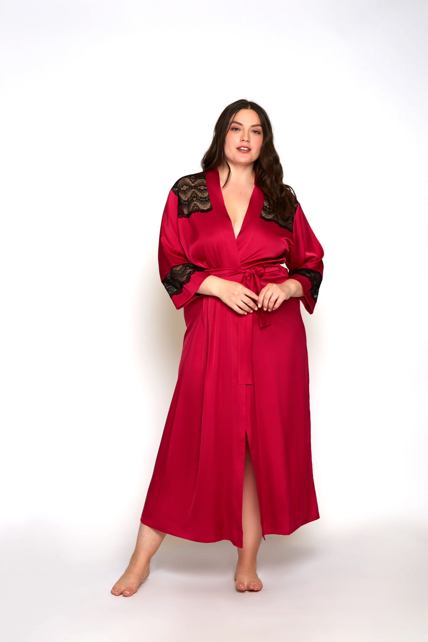 Satin Tess Robe| Women's loungwear| Plus Size Robe| Lingerie